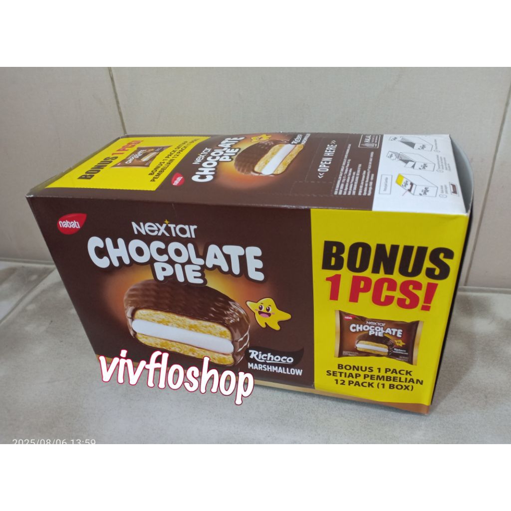 

Bolu Nextar Chocolate Pie / Nextar Chocopie (isi 12)