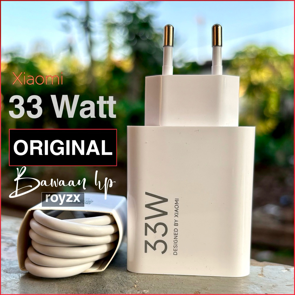 Charger Xiaomi 33 Watt Redmi Note 10s 11 12 Poco X3 Pro Nfc Type C Original Bawaan Hp