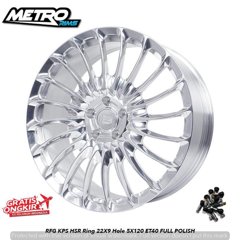 velg racing premium forged ring 22x9 full polis untuk mobil all new alphard lexus LM BMW HSR KPS R22