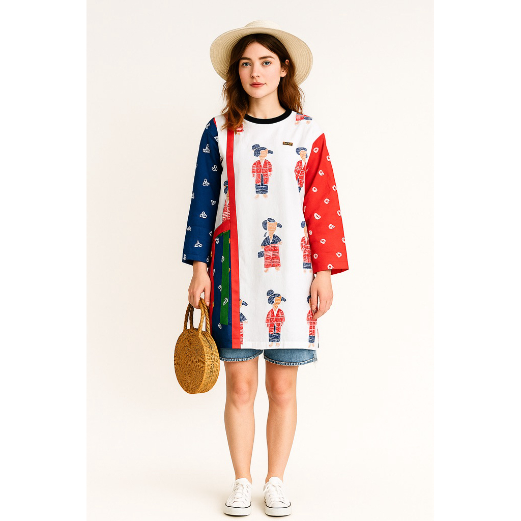 Masayu Batik - Blouse Batik Wanita Skandinavian