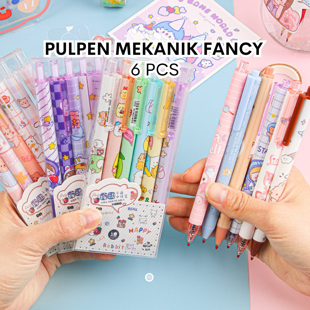 

PULPEN GEL 0.5 FANCY MODEL CETEK MEKANIK PER BOX ISI 6 PCS