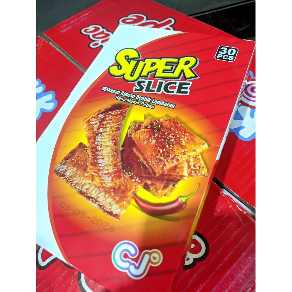 

cj super slice rasa pedas manis bentuk lembaran viral isi 30pcs