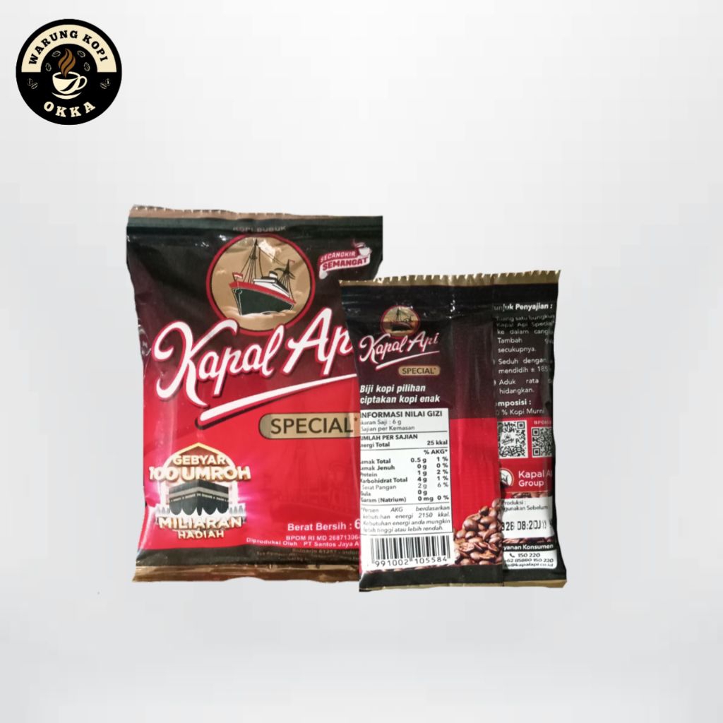

KAPAL API SPECIAL Kopi Tanpa gula isi 10 sachet