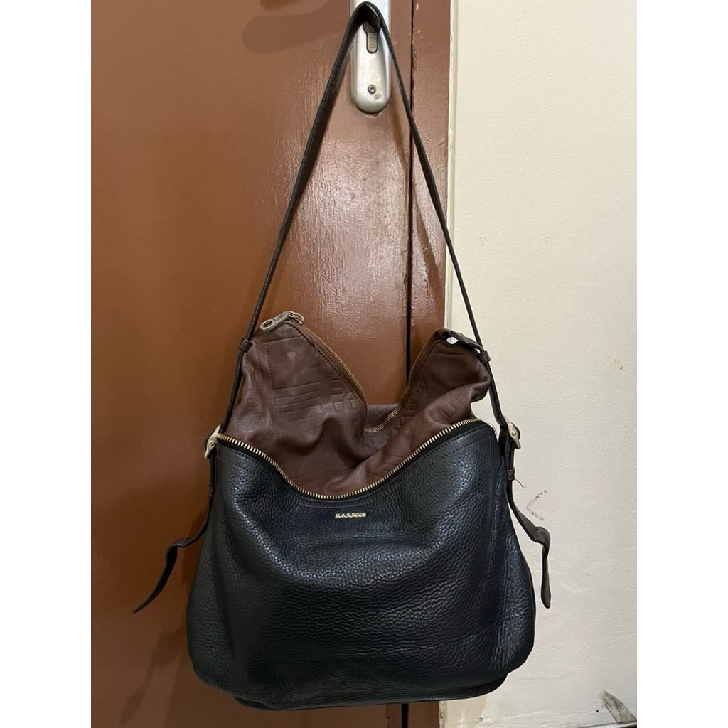 Tas Preloved Hobo Bag Kulit Asli Hazzys