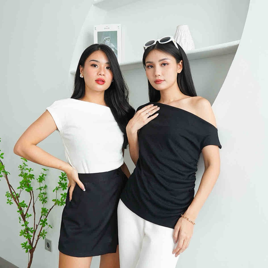 Off Shoulder Top Knit Ensley