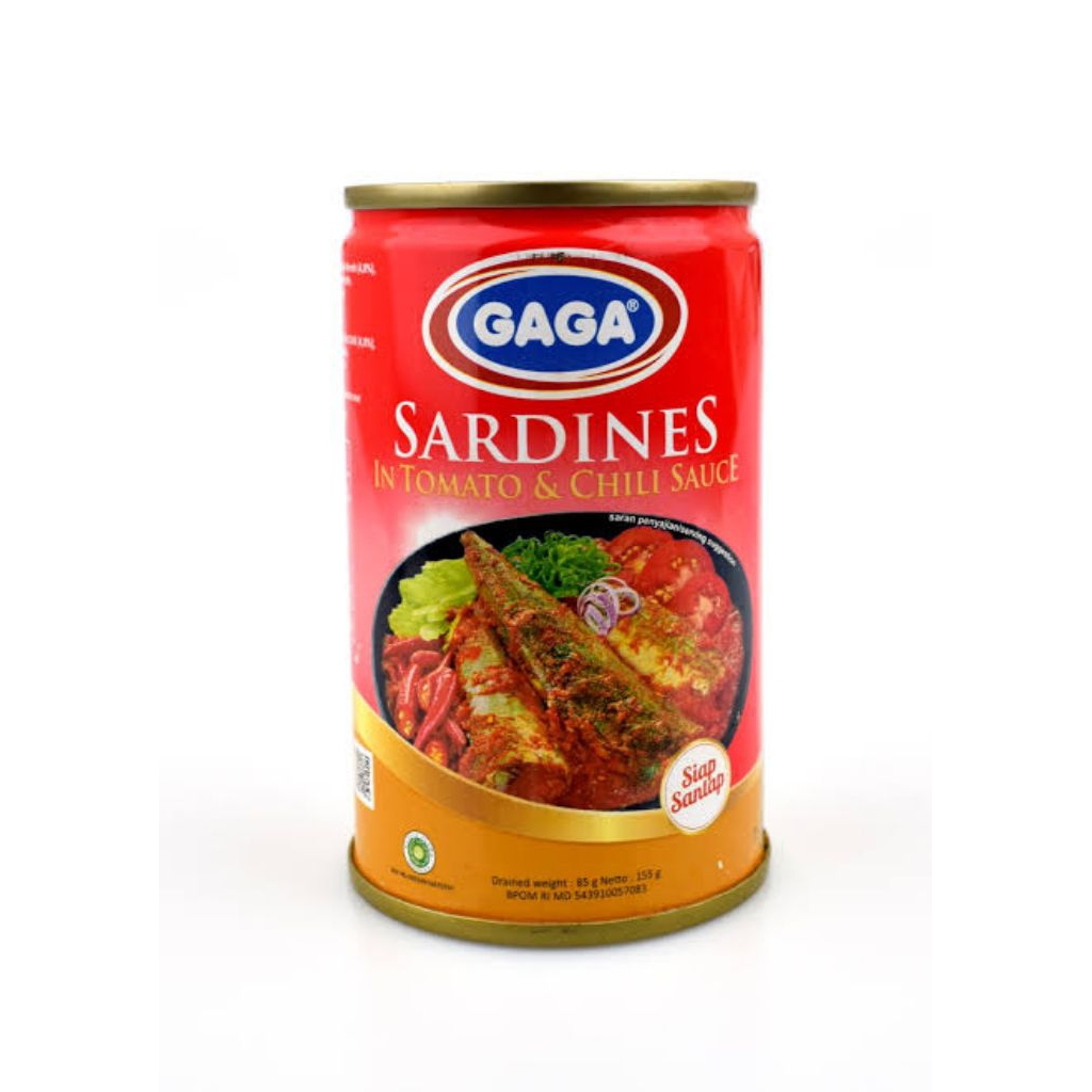 

Gaga Sarden Saus Tomat & Cabai 155 gram