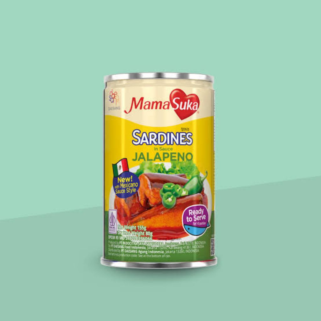 

MamaSuka Sarden dalam Saus Jalapeno 155 gram