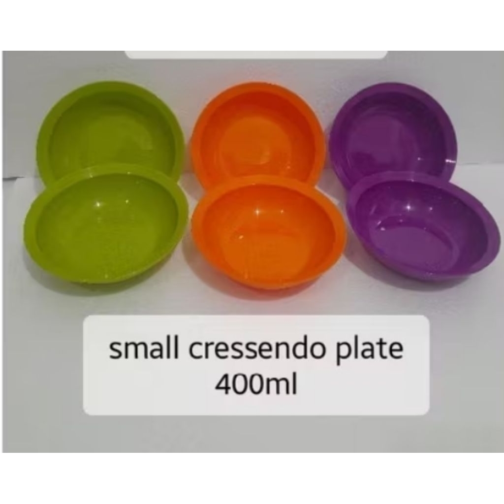 Small cressendo piring Tupperware