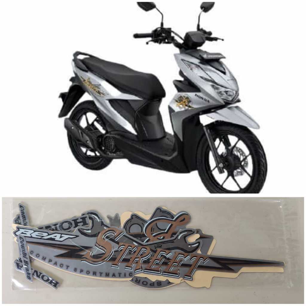 Striping Stiker Lis Honda Beat Street 2020 Silver / Striping Beat Street