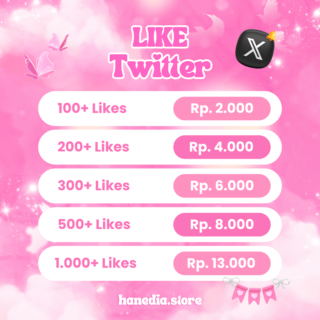 Like Twitter Aman Real Murah Bergaransi