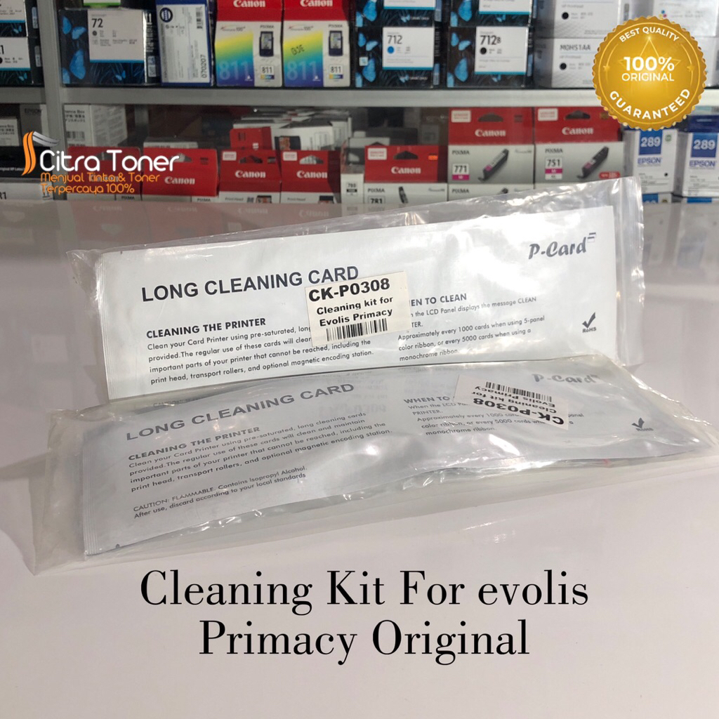 Cleaning Kit ID Card Printer Evolis PN:CK~0308 Original