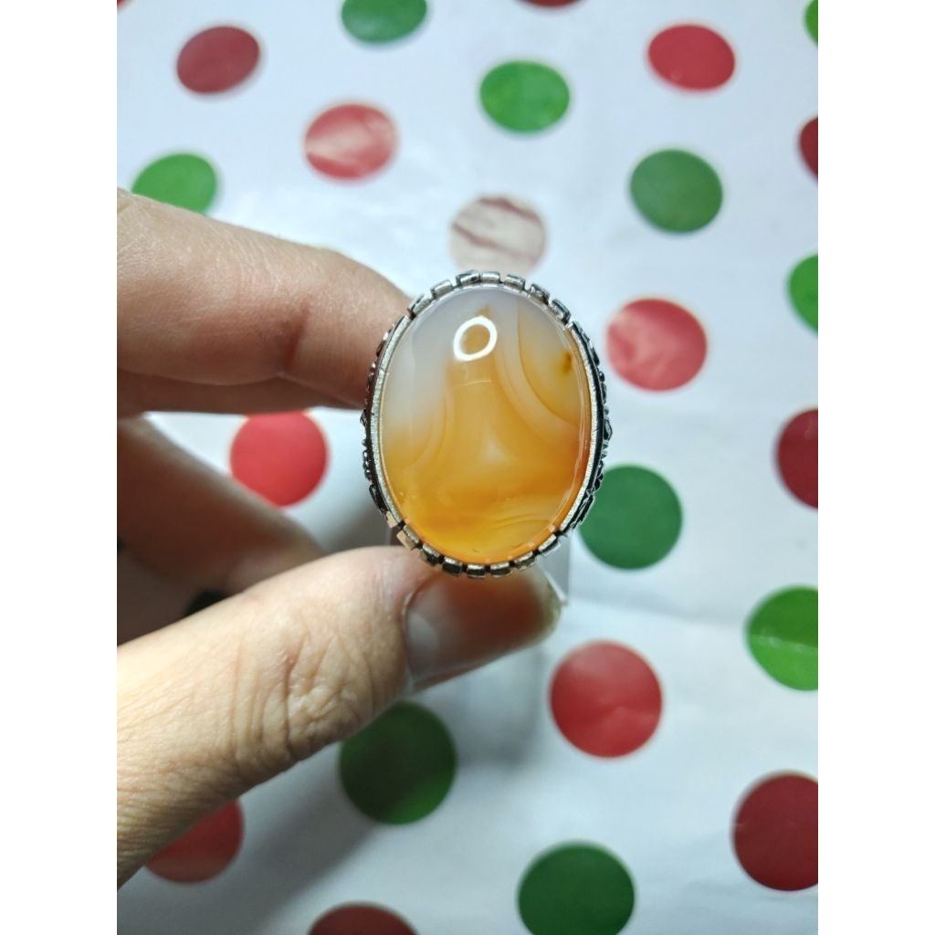 BATU AKIK ANGGUR MOTIF KANTONG SEMAR