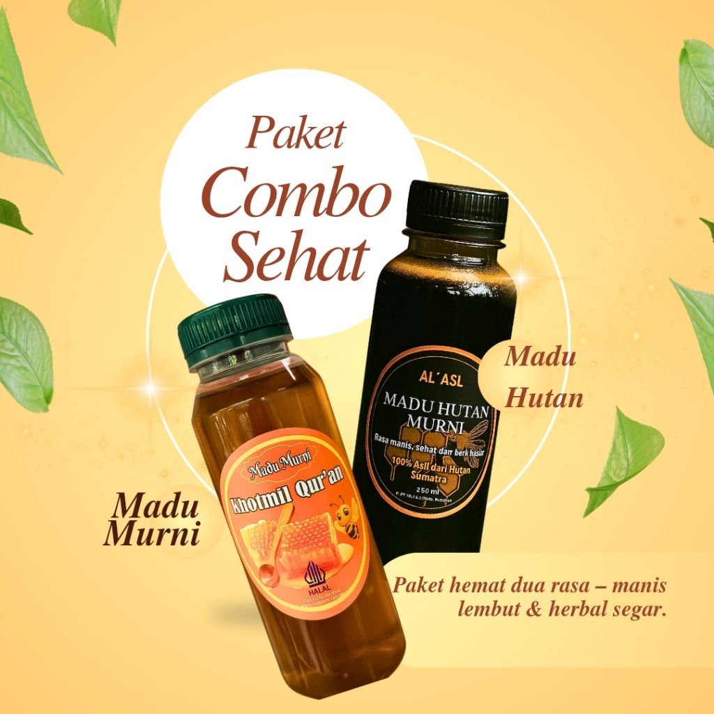 

Paket Madu Combo | Madu Nektar Bunga Rambutan 250ml + Madu Hutan Hitam Murni 250ml