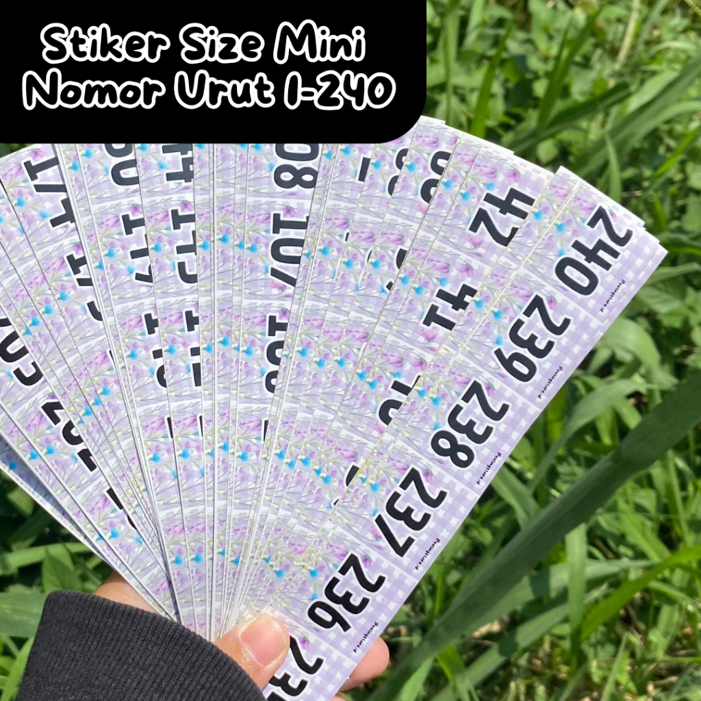 

Stiker Nomor Urut Size Mini 1-240 / Stiker Angka Size Mini 1-240 / Stiker Nomor / Stiker Nomor Urut/ Stiker Angka 1-240 Size Mini / Stiker Angka 1-240