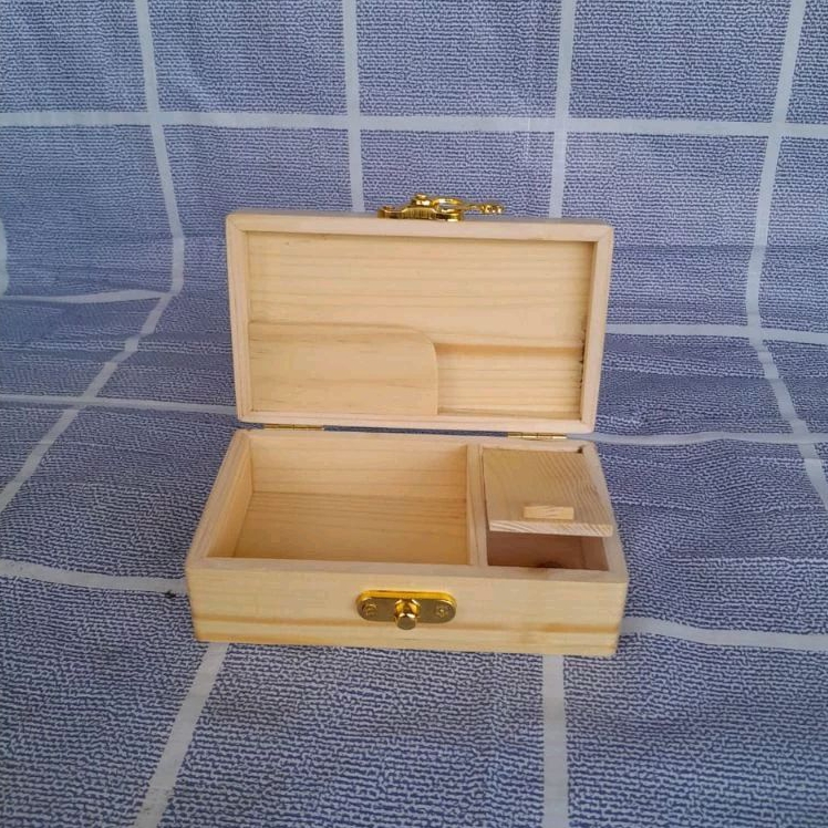 kotak kayu/slepen/kotak linting/box kayu ukuran 12 x 7 x 4 cm
