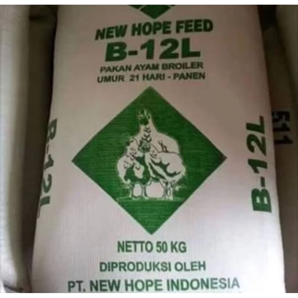 Pakan Ayam Buras Dewasa B12L New Hope Repack 25 KG
