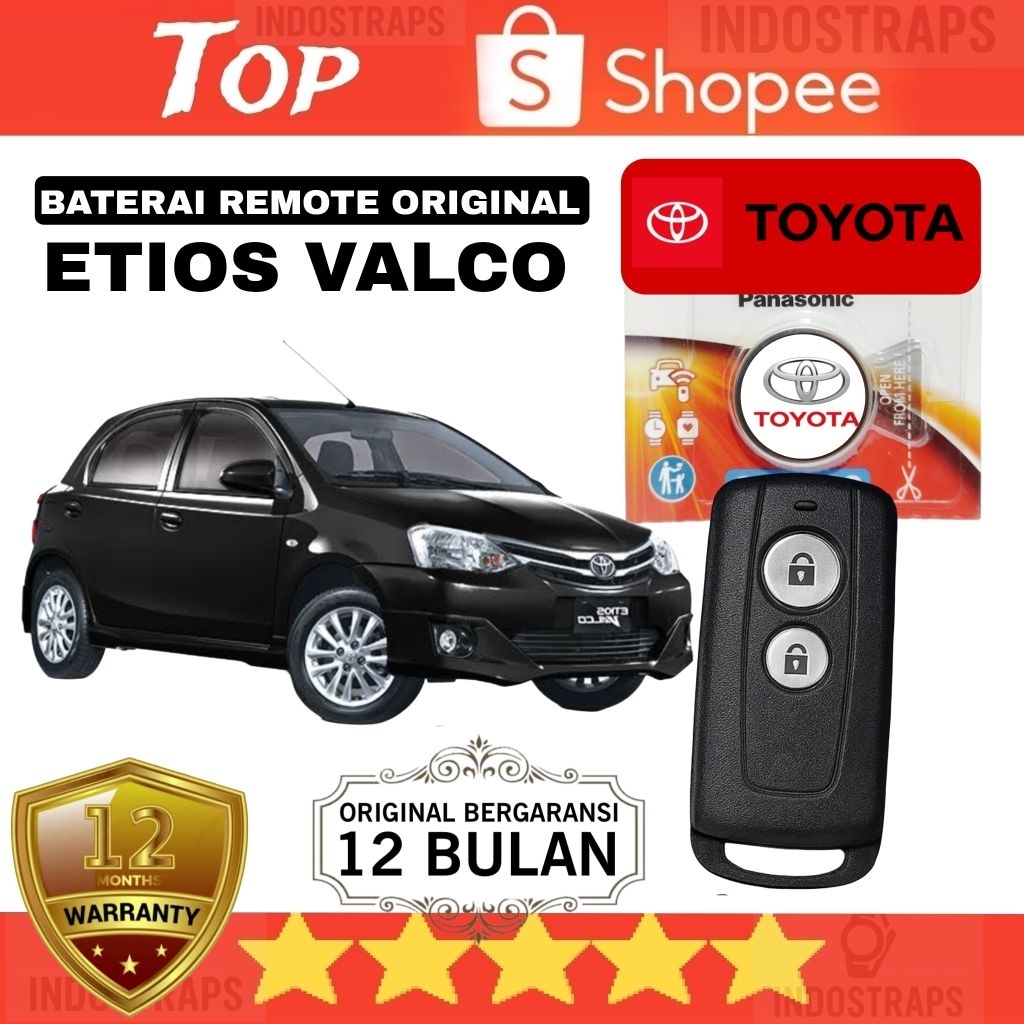 Baterai remote mobil Toyota Etios Valco original bergaransi 12 bulan