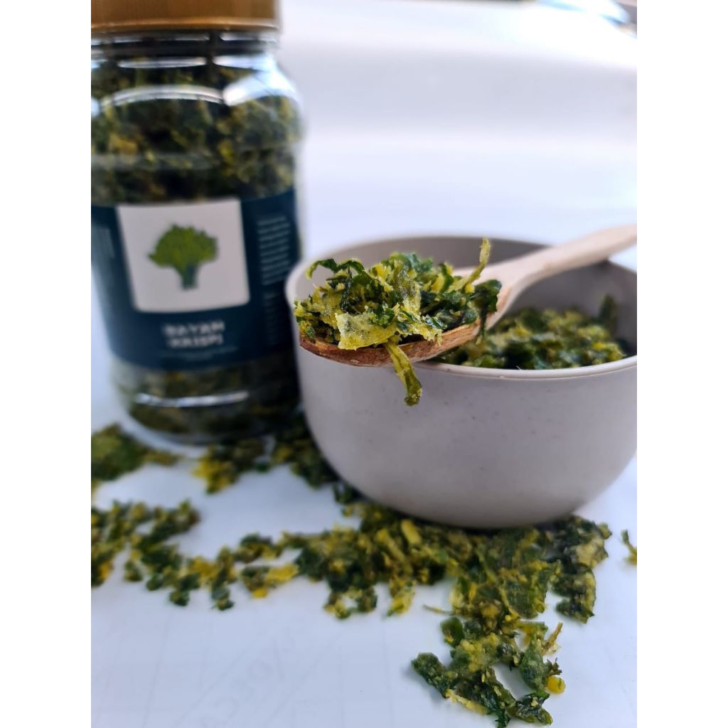 

Bayam organik krispi lauk pendamping nasi. 200gram