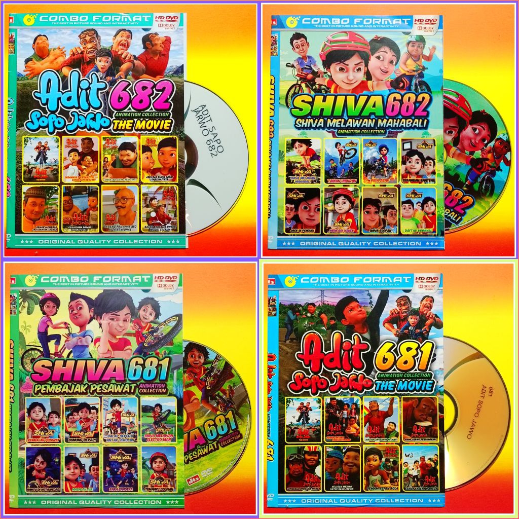 Kaset Film Kartun Anak Koleksi Adit Sopo Jarwo - Shiva Pilihan Lengkap Bahasa Indonesia