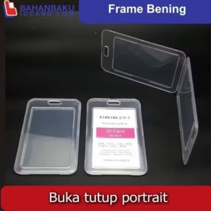 

Frame Casing box tempat ID card flashdisk holder bening tutup portrait