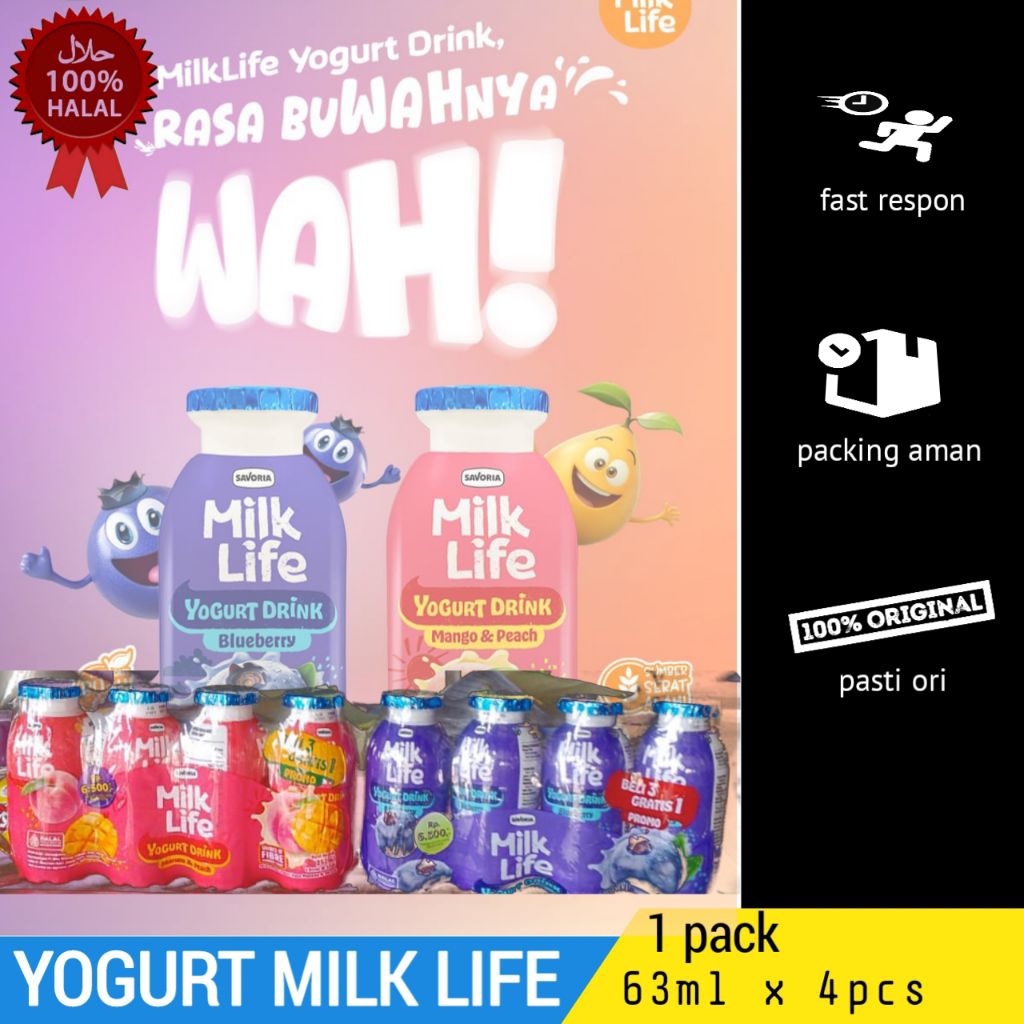 

YOGURT milk life drink rasa buah segar