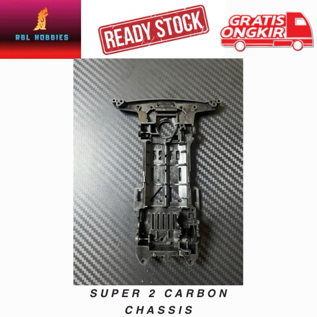 Tamiya Super 2 Chassis Carbon Original Loose Kit Mini4WD