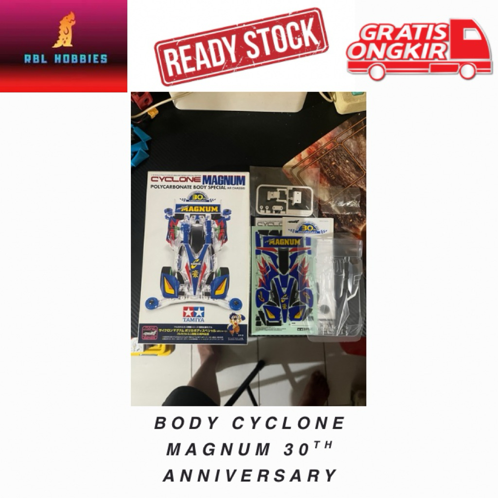 Tamiya 95676 Body Cyclone Magnum 30th Anniversary Polycarbonate Set Original Loose Kit Mini4WD