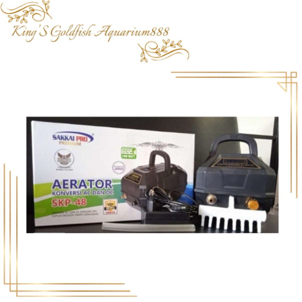 SAKKAI PRO SKP 48 MESIN GELEMBUNG UDARA AERATOR ACDC KOLAM AQUARIUM AKUARIUM