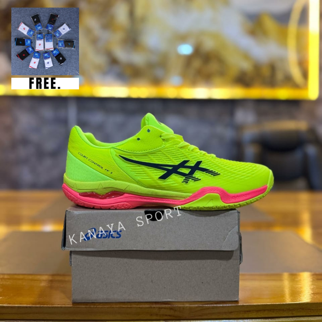 COD sepatu badminton court control /sepatu tenis Lapangan  / sepatu court control free kaos kaki