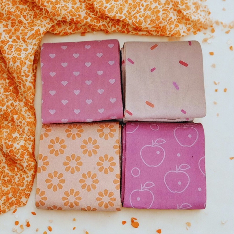 [TS-9] Kaos kaki jempol muslimah kaos kaki printing motif pink