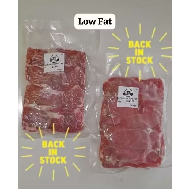 

BEEF SLICE LOW FAT DAGING SLICE SEDIKIT LEMAK