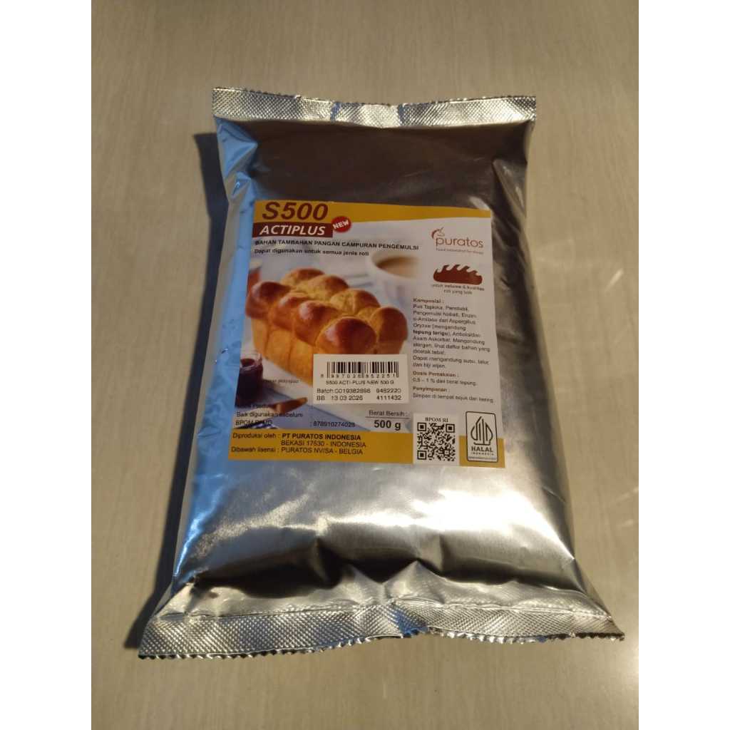 

Puratos S500 Acti-Plus Universal Improver/Pengembang Pelembut Kue - 500 gr
