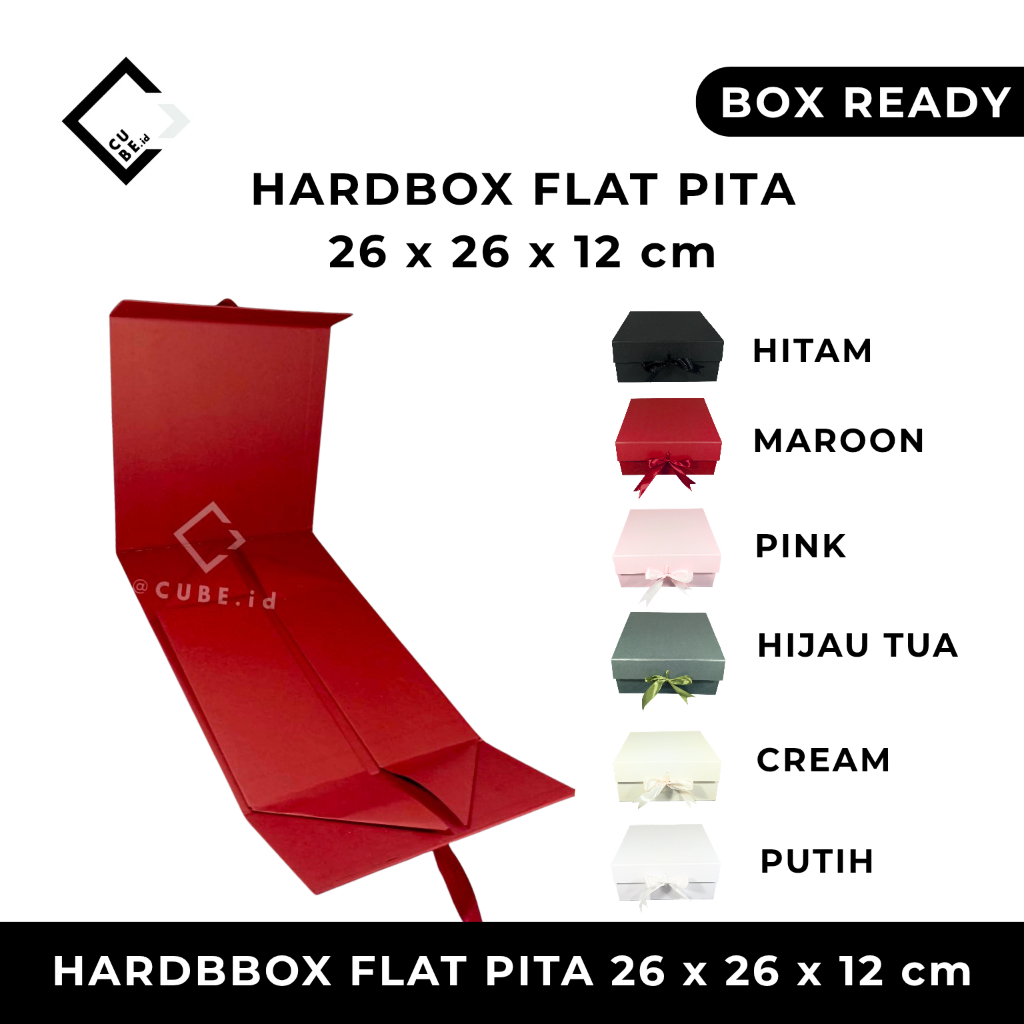 

HARDBOX FLAT PITA / BOX FLAT PITA / KOTAK KADO / BOX HAMPERS / PACKAGING UK 26 X 26 X 12