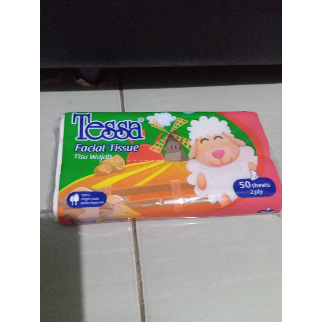tissue tessa 50 sheet 2ply tisu