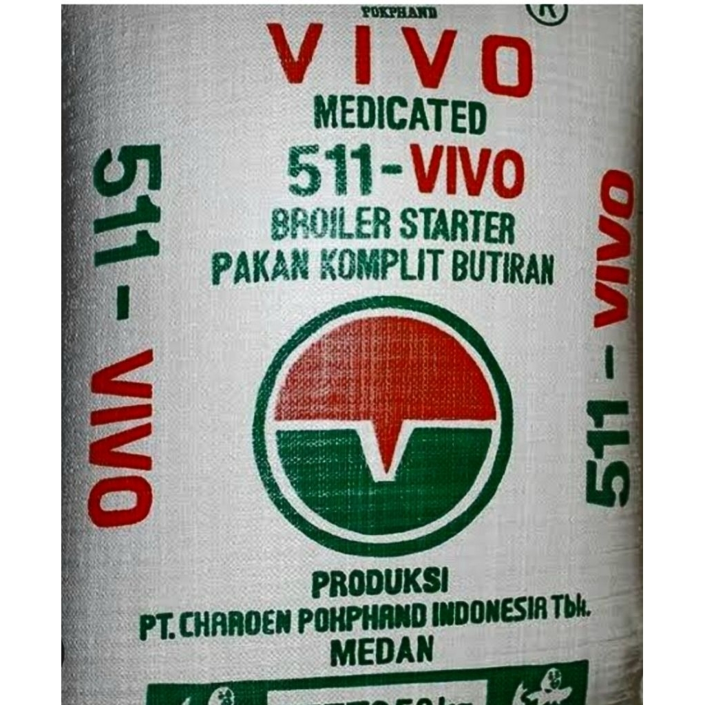PAKAN AYAM 511 VIVO ANAK AYAM UMUR 1-25 HARI REPACKING 1 KG