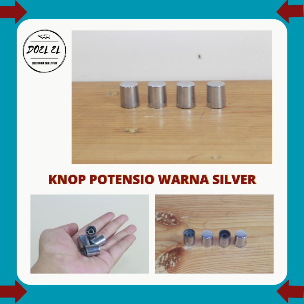 KNOP POTENSIO WARNA SILVER | KNOP WARNA SILVER