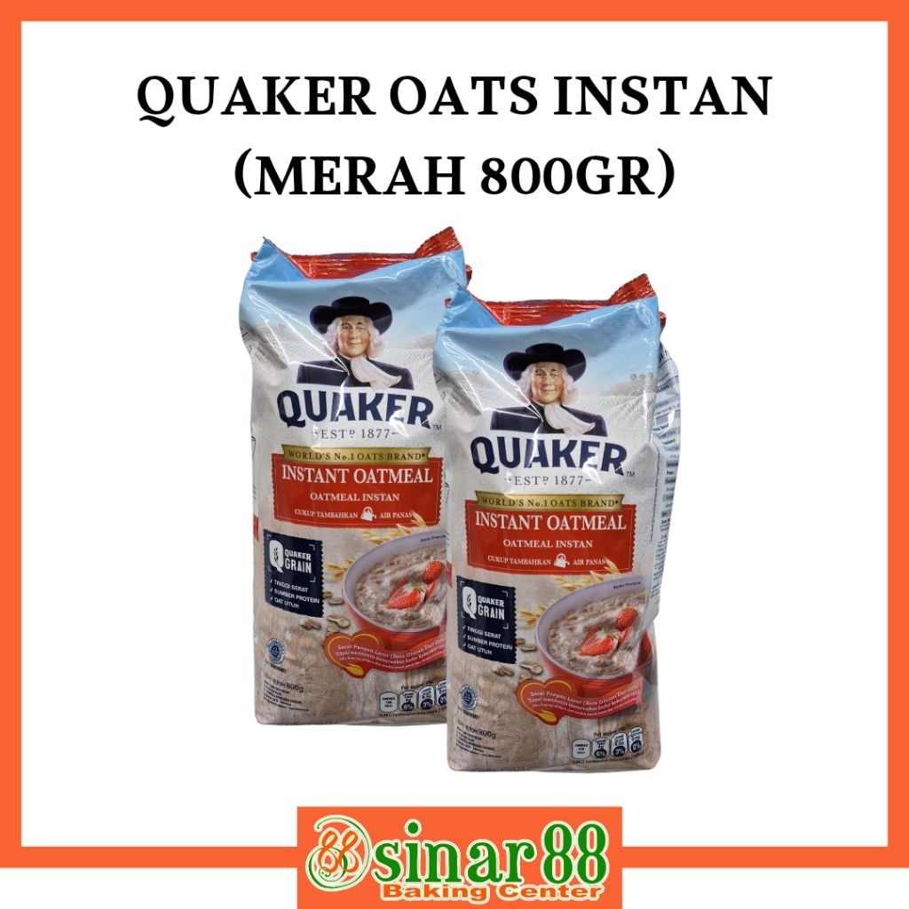 

QUAKER OATS INSTAN( MERAH 800GR)