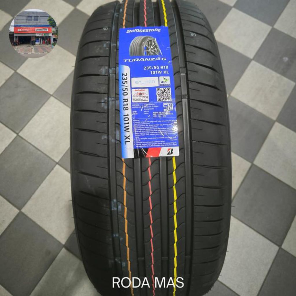 Ban Bridgestone Turanza 6 235/50 R18 (Ban Alphard, Vellfire, LM350)