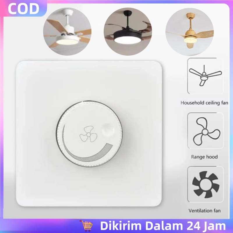 Dimmer Kipas Angin Gantung - Pengatur RPM Kipas - Untuk Semua Merk Kipas - Switch Rotary Knob