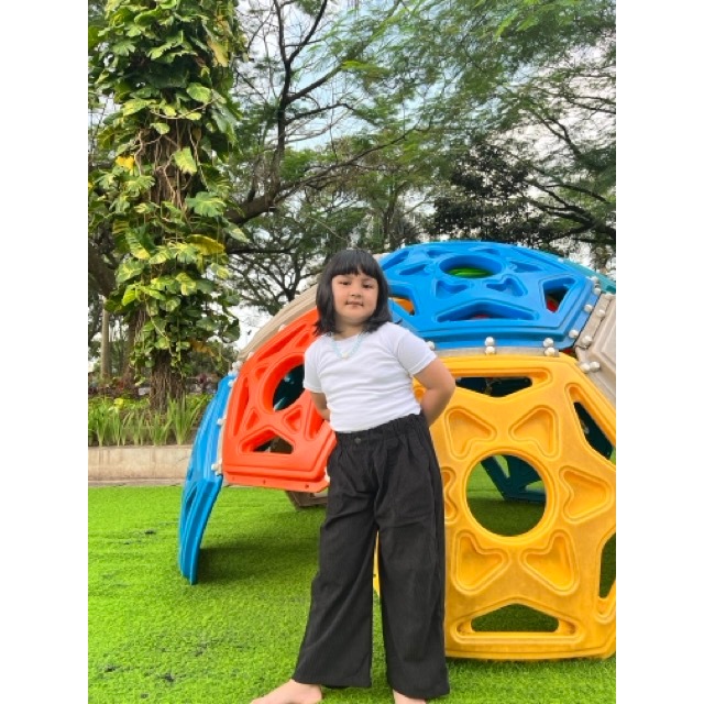 Totoro Black Corduroy I Celana Baggy Corduroy untuk anak Cewe dan Cowo