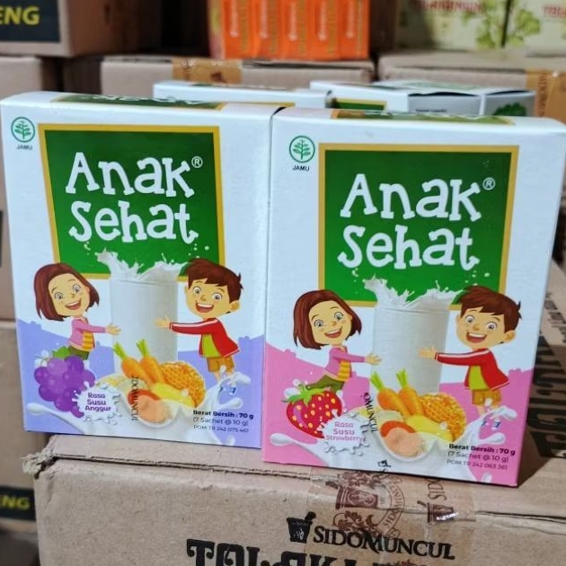 

Anak Sehat Susu Rasa Strawberry dan Anggur Isi 7 Sachet (Box)