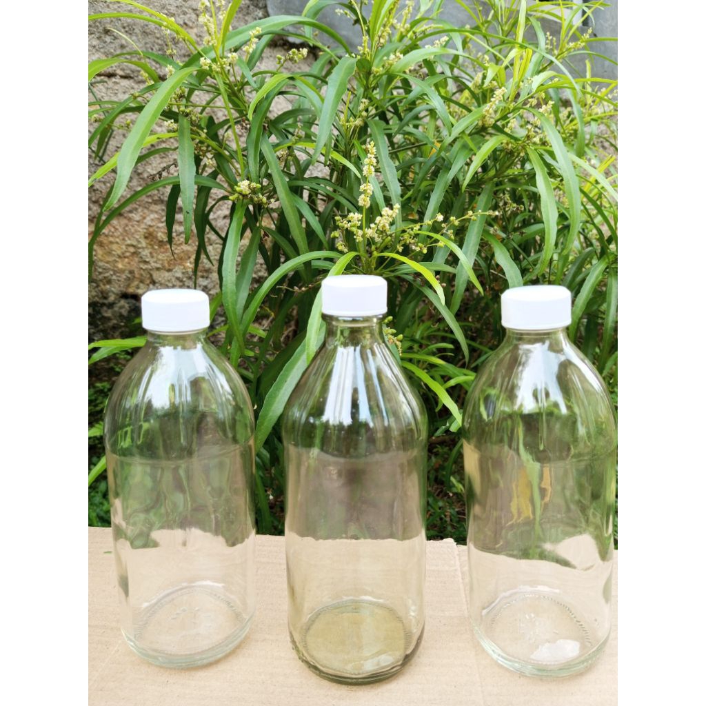 botol kaca bening 500ml / botol kaca 500ml