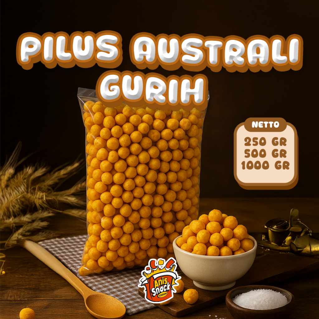 

Pilus Australi Asin / Pilus Australi Pedas / Pilus Mini Australi