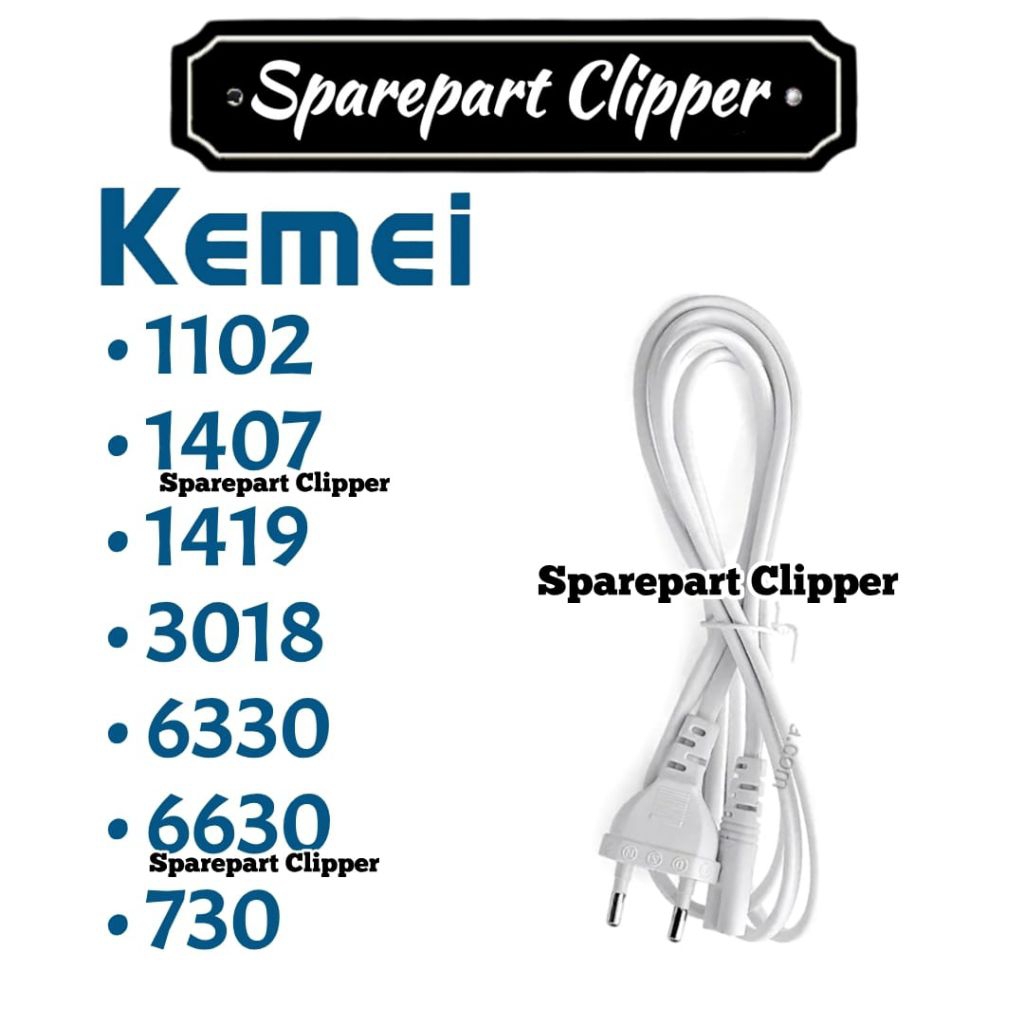 Kabel Cas Kemei 1407 1419 6630 3018 Charger Trimmer Kemei #CP