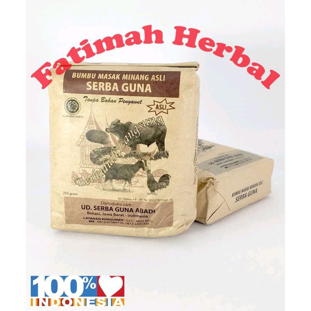 

Bumbu Masak Minang Serbaguna lis coklat 250 gram
