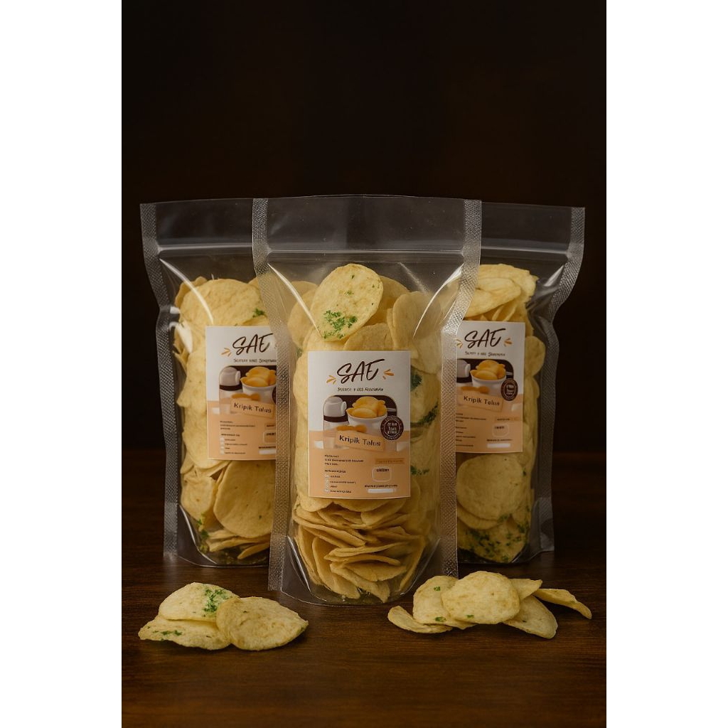 

Keripik Talas Asin Original Daun Jeruk – Cemilan Renyah Gurih Homemade