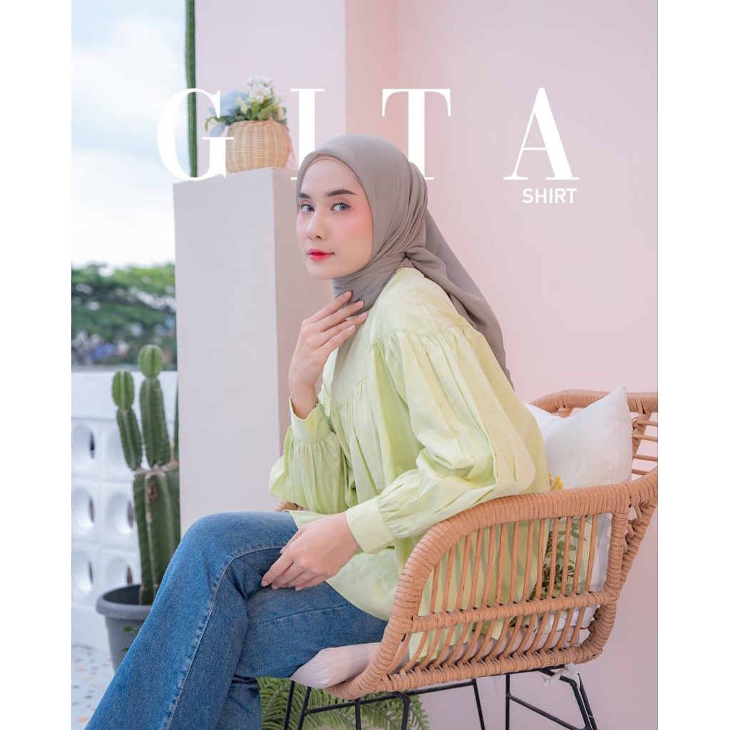 MAREMA - GITA BLOUSE BY MAREMA ZALIFA- ATASAN KEMEJA BAHAN COTTON PREMIUM