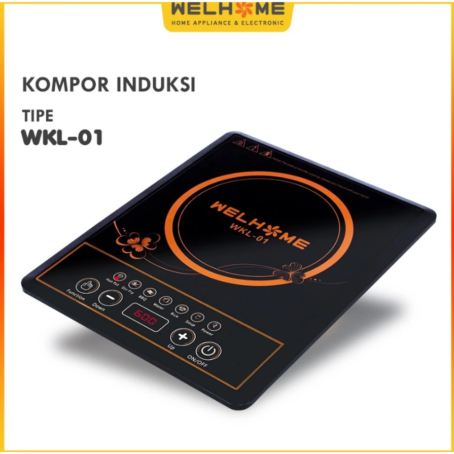 Kompor Induksi Listrik WELHOME WKL-01/ WKL-02 / WKL-03