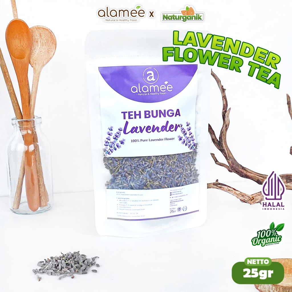 

ALAMEE Lavender Tea Teh Bunga Organik Kering Dried Flower 25gr Premium Naturganik
