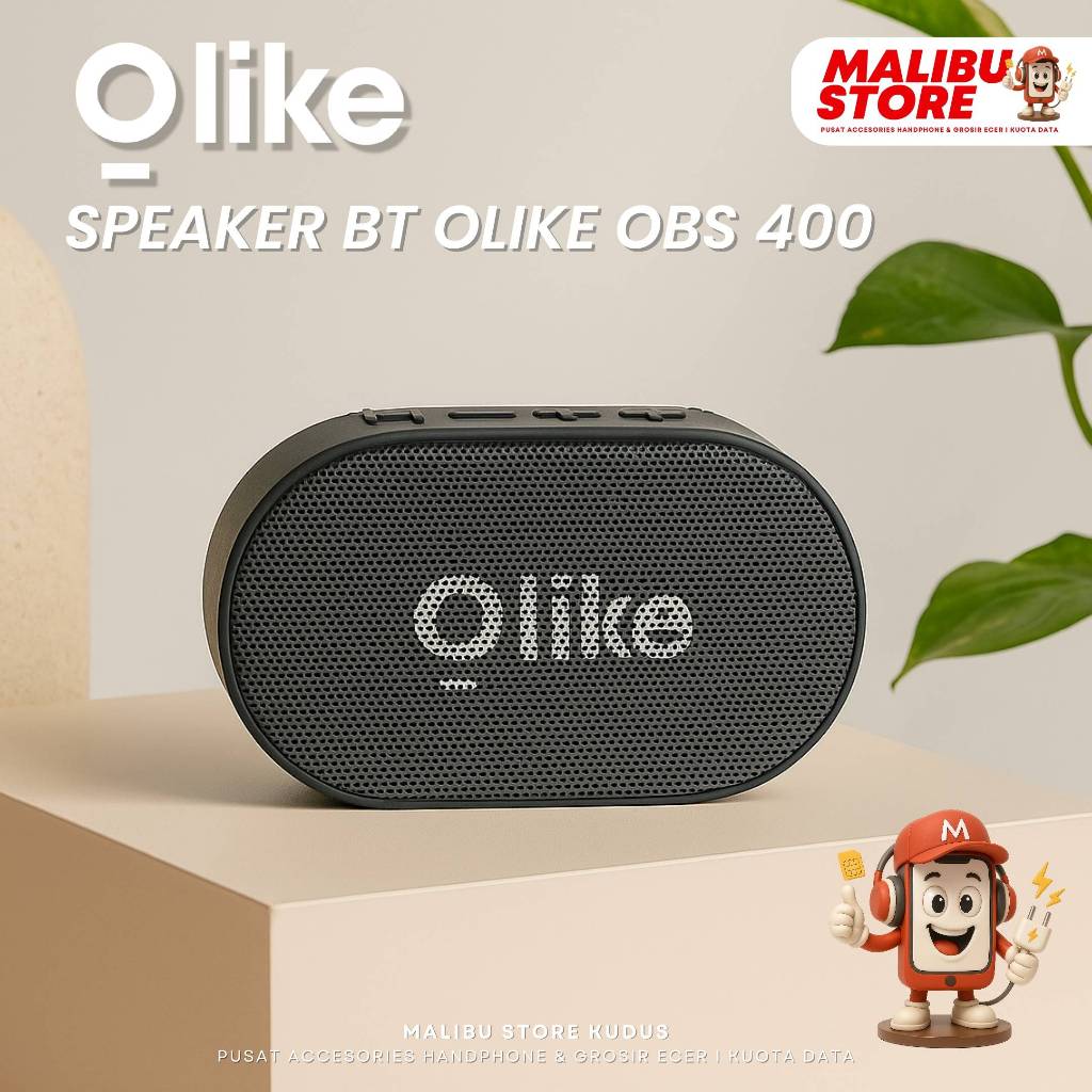 Speaker Bluetooth OLIKE OBS-400 – Bass Ngebass | TWS | Baterai Tahan 10 Jam